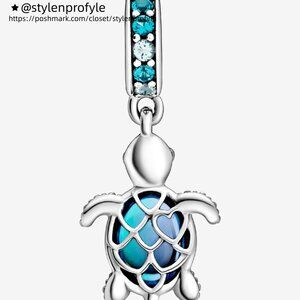 Pandora Murano Glass Sea Turtle Dangle Charm